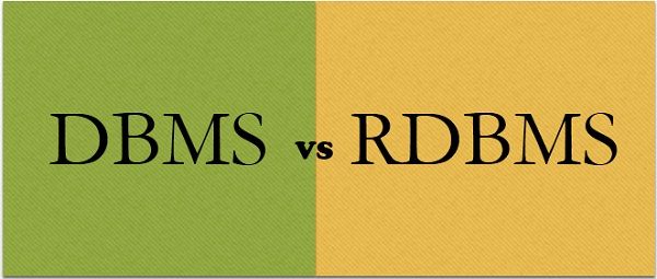 DBMS vs RDBMS 