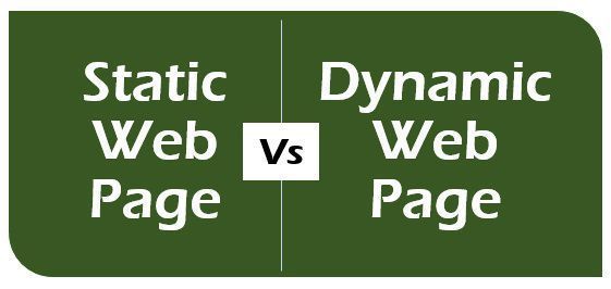 Static vs dynamic web pages