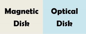 Difference Between Magnetic disk and Optical disk (with Comparison ...