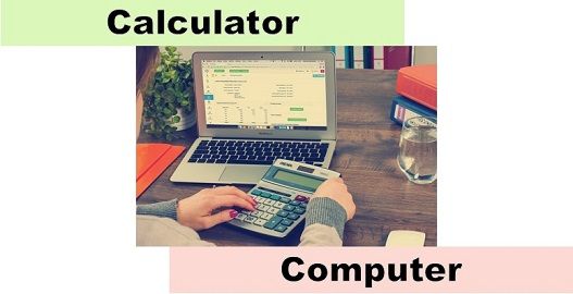 vase telex Nuclear Difference Between Calculator and Computer (with Comparison Chart) - Tech  Differences