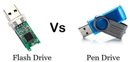 Flash Drive And Pen Drive